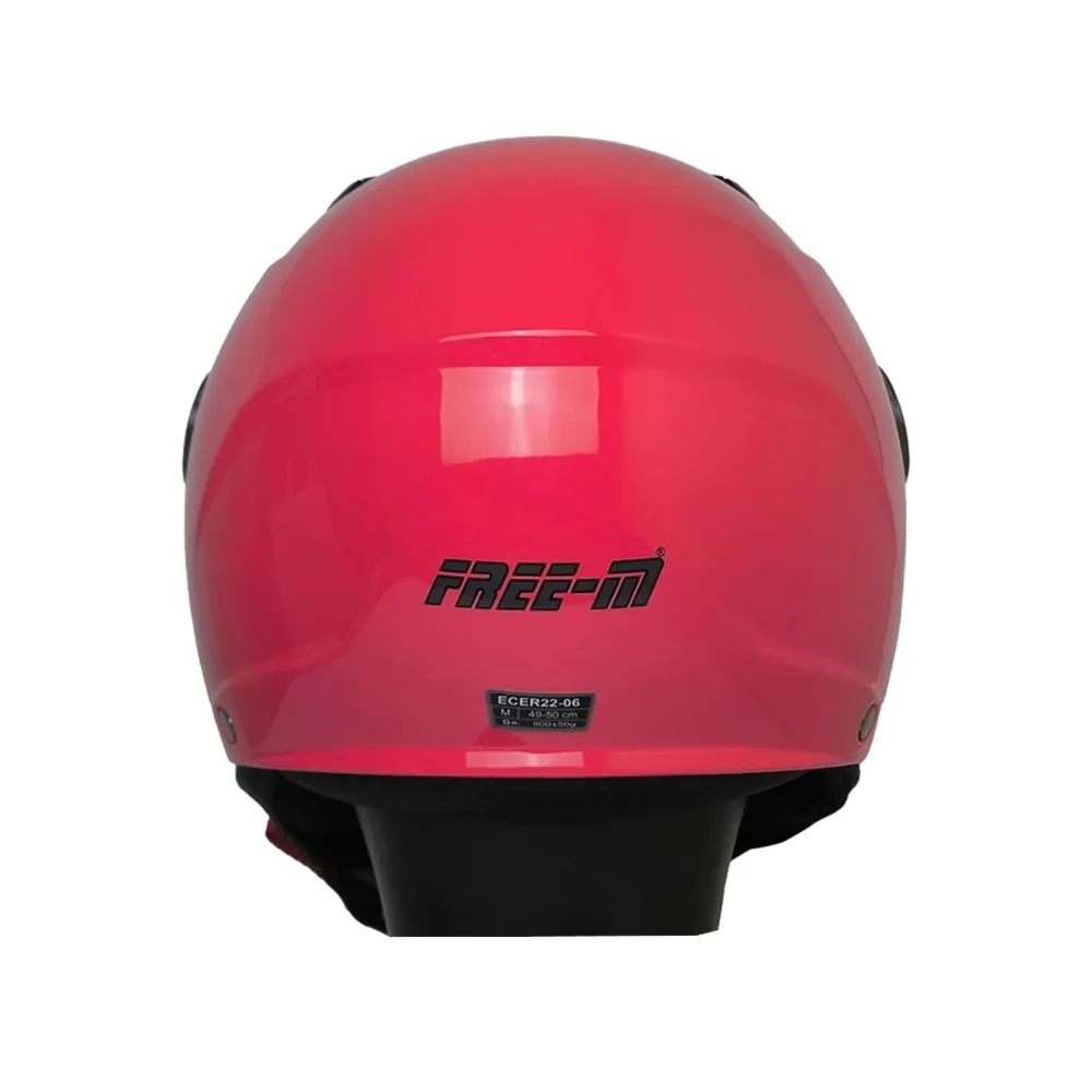 FREE-M FR215 KOYU PEMBE YARIM ÇOCUK KASKI